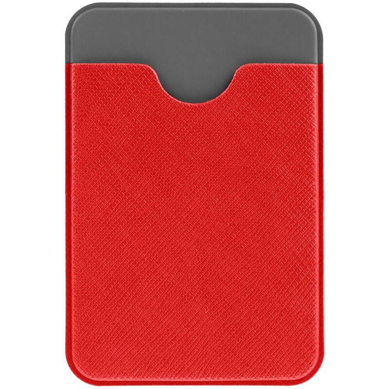 Чехол для карты на телефон Devon, красный с серым арт.15605.50