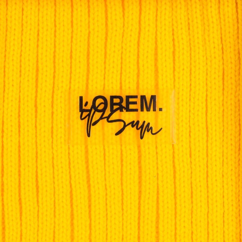 Лейбл из ПВХ Dzeta, XS, прозрачный арт.13916.00