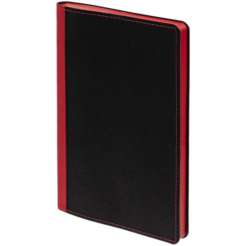 Ежедневник Nice Twice, недатированный, черный с красным арт.22041.35