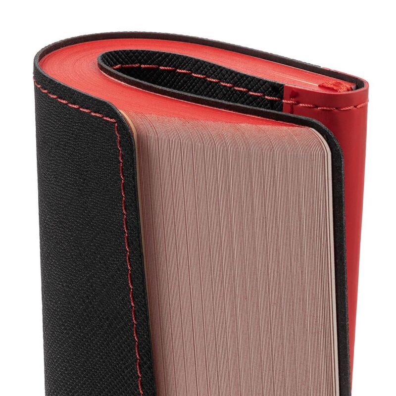 Ежедневник Nice Twice, недатированный, черный с красным арт.22041.35