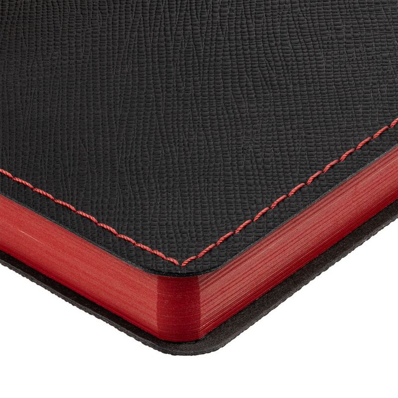 Ежедневник Nice Twice, недатированный, черный с красным арт.22041.35