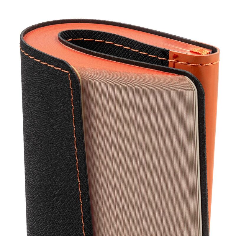 Ежедневник Nice Twice, недатированный, черный с оранжевым арт.22041.32