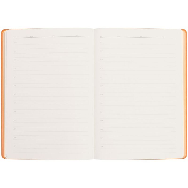 Ежедневник Flexpen Black, недатированный, черный со светло-оранжевым арт.13087.23