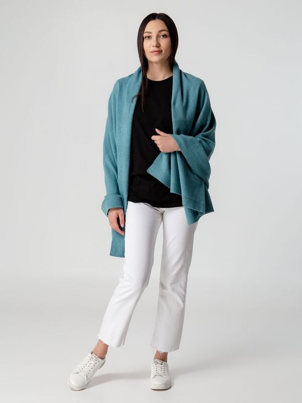 Плед-Палантин Territ, светло-бирюзовый арт.20021.41