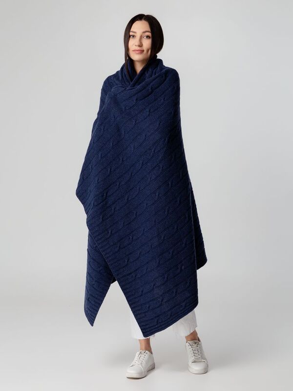 Плед Auray, синий арт.20022.40