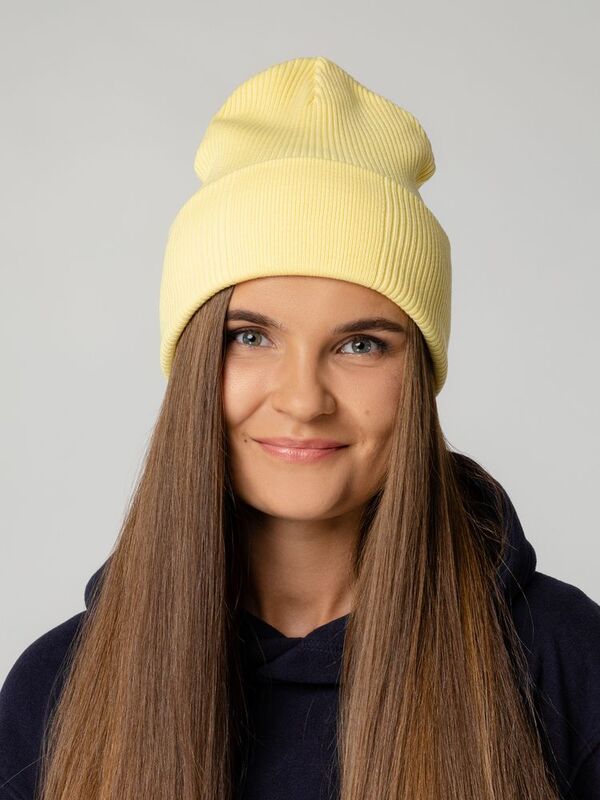 Шапка Real Rib, желтая (нарцисс) арт.15547.80