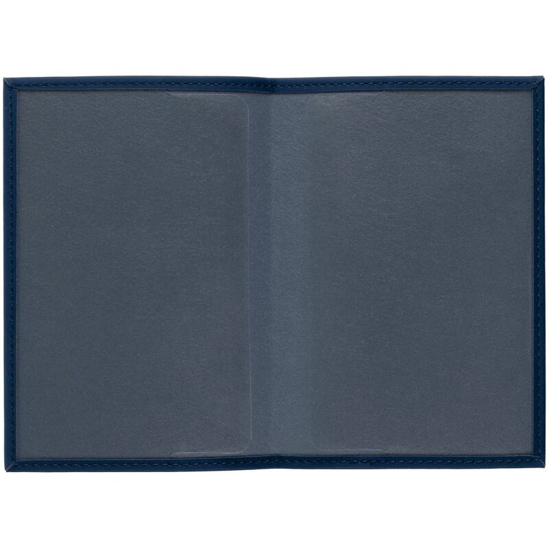 Обложка для паспорта Shall, синяя арт.17677.40