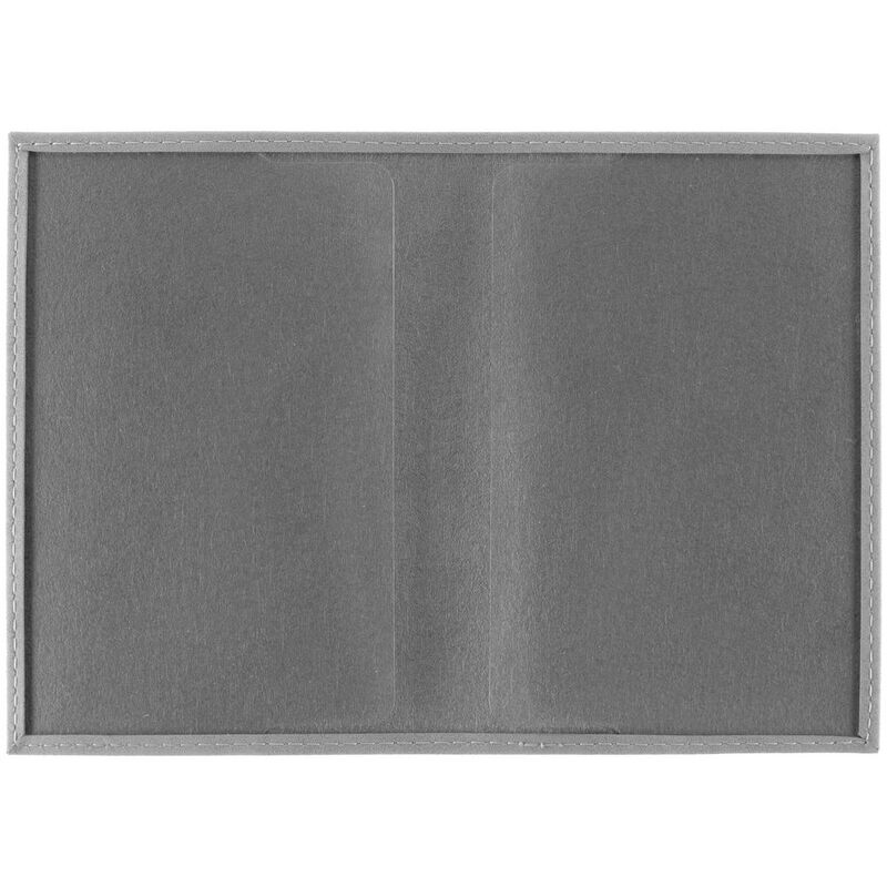 Обложка для паспорта Nubuk, светло-серая арт.18090.11