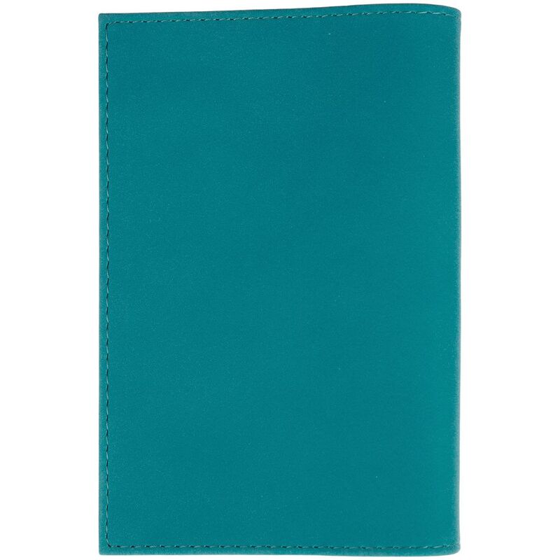 Обложка для паспорта Nubuk, бирюзовая арт.18090.49