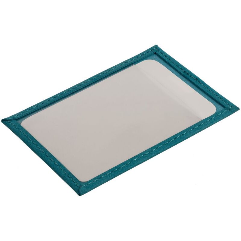 Чехол для пропуска Nubuk, бирюзовый арт.18098.49