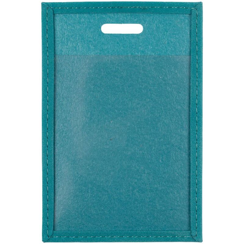 Чехол для пропуска Nubuk, бирюзовый арт.18098.49