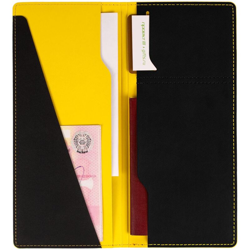 Дорожный органайзер Multimo, черный с желтым арт.17323.38