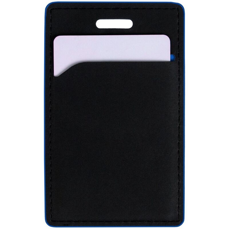 Чехол для пропуска Multimo, черный с синим арт.17623.34
