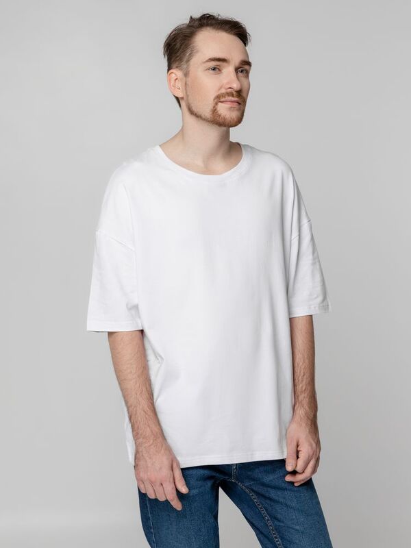 Футболка унисекс оверсайз Crosstown, белая арт.15213.60