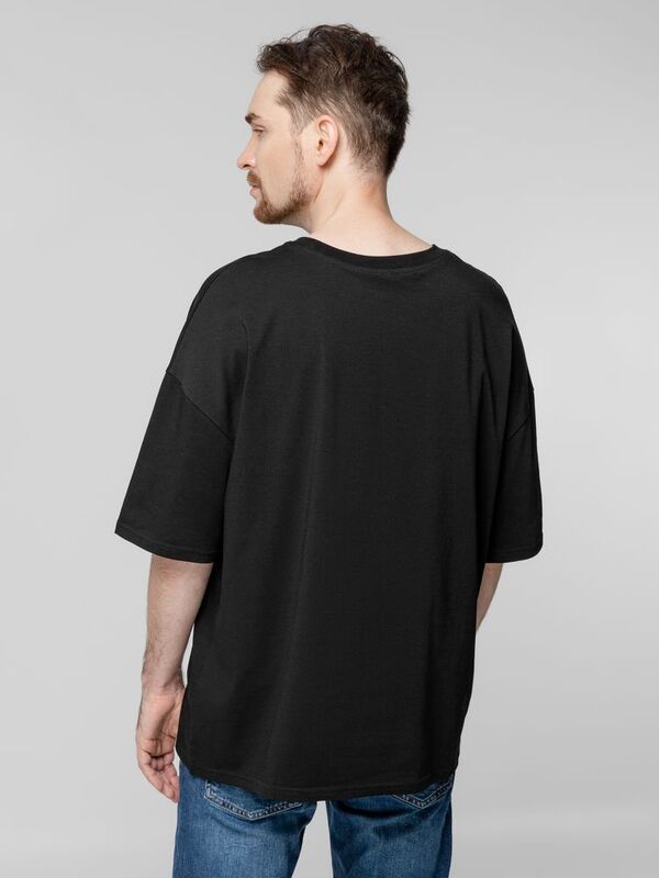 Футболка унисекс оверсайз Crosstown, черная арт.15213.30