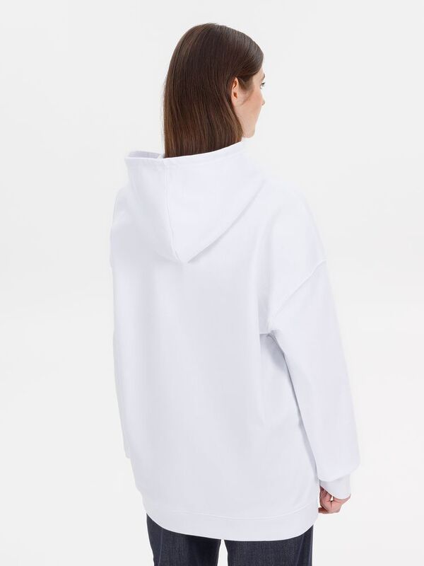 Худи оверсайз унисекс Outshine, белое арт.15029.60