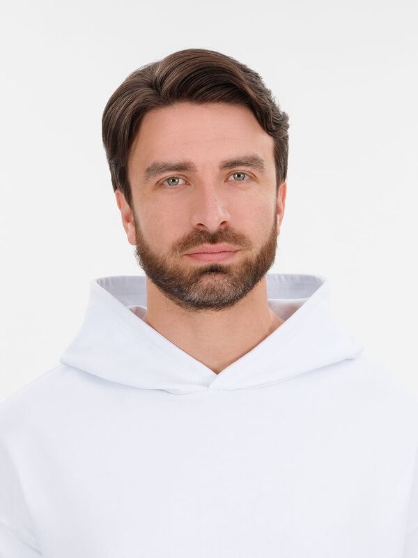 Худи оверсайз унисекс Outshine, белое арт.15029.60