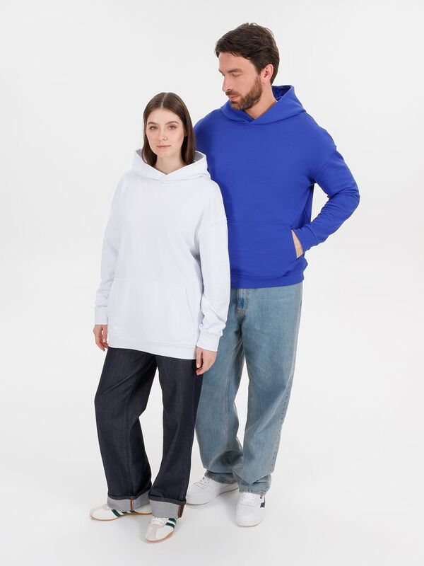 Худи оверсайз унисекс Outshine, белое арт.15029.60