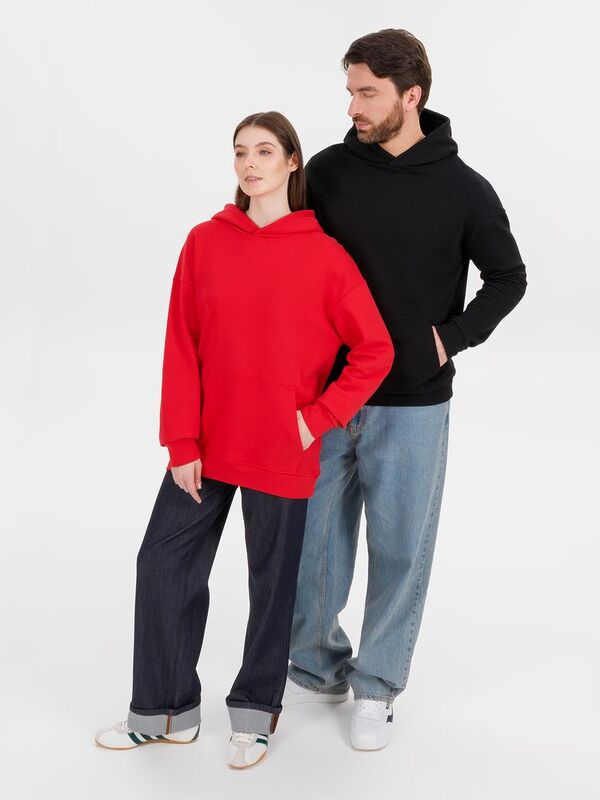 Худи оверсайз унисекс Outshine, черное арт.15029.30