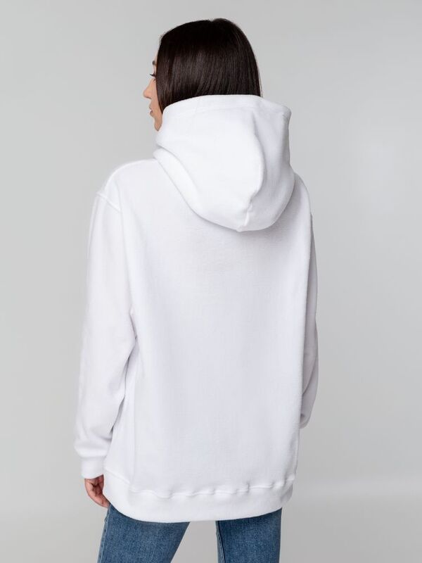 Худи флисовое унисекс Manakin, белое арт.14366.60