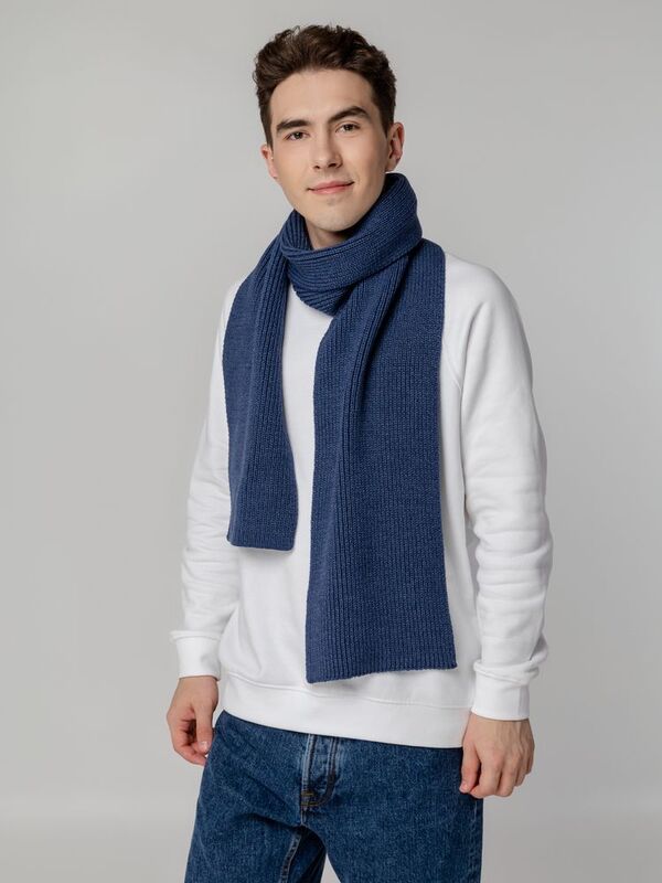 Шарф Tommi, синий меланж арт.19008.40