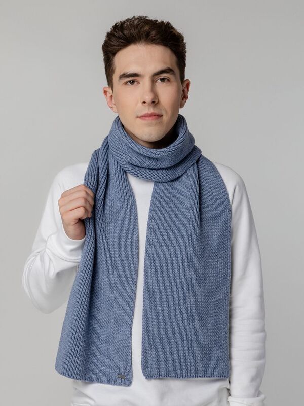 Шарф Tommi, голубой меланж арт.19008.14
