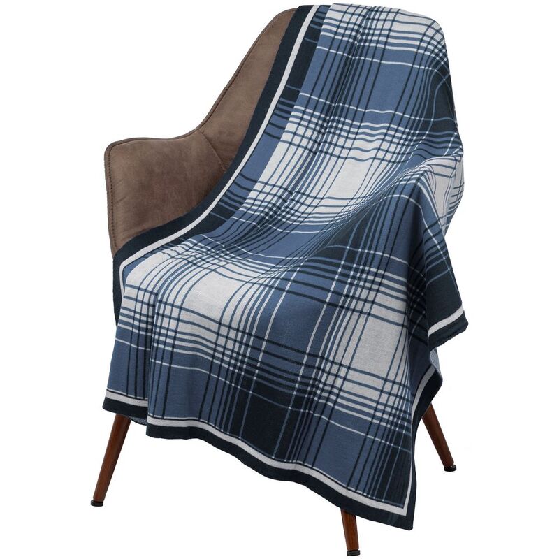 Плед Duotone, синий с белым арт.19029.46