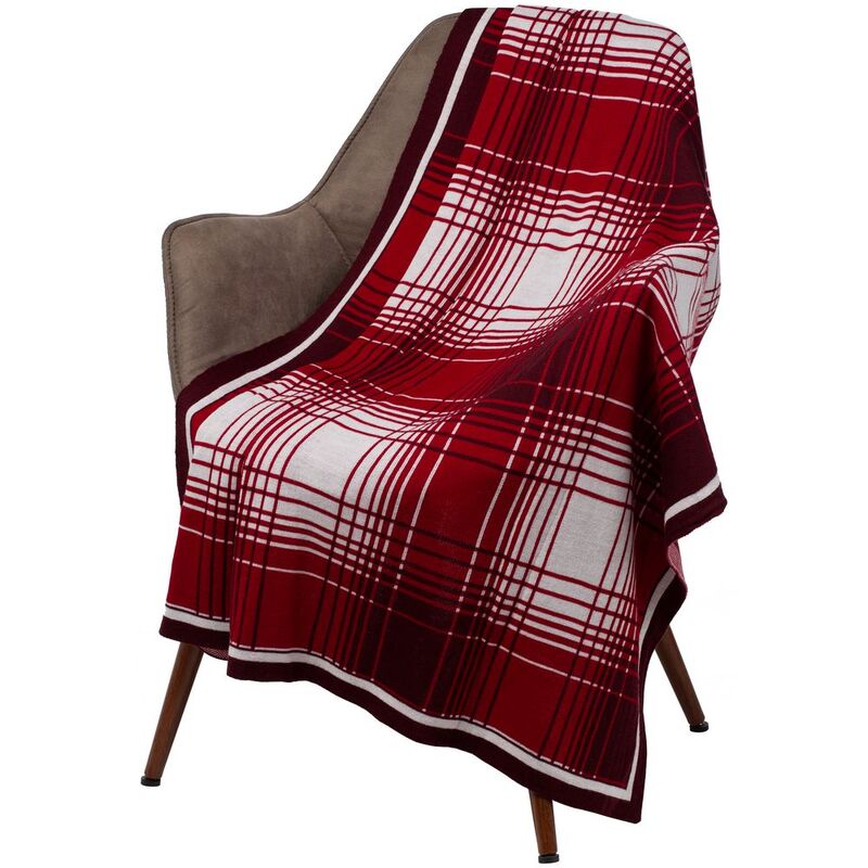 Плед Duotone, красный с белым арт.19029.56