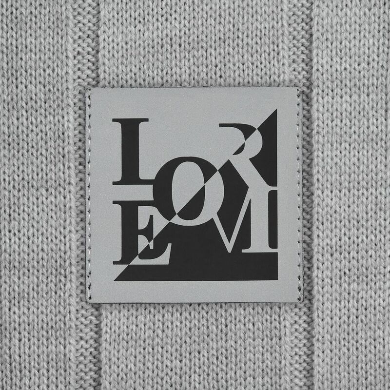 Лейбл светоотражающий Tao, L, серый арт.15944.10