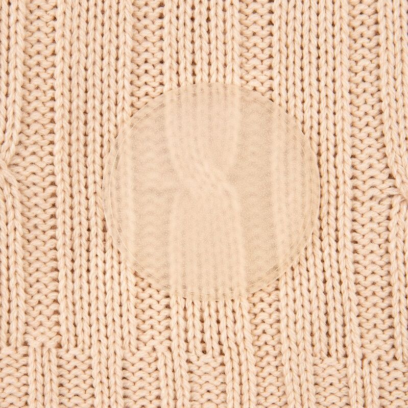 Лейбл из ПВХ Dzeta Round, L, прозрачный арт.15354.00