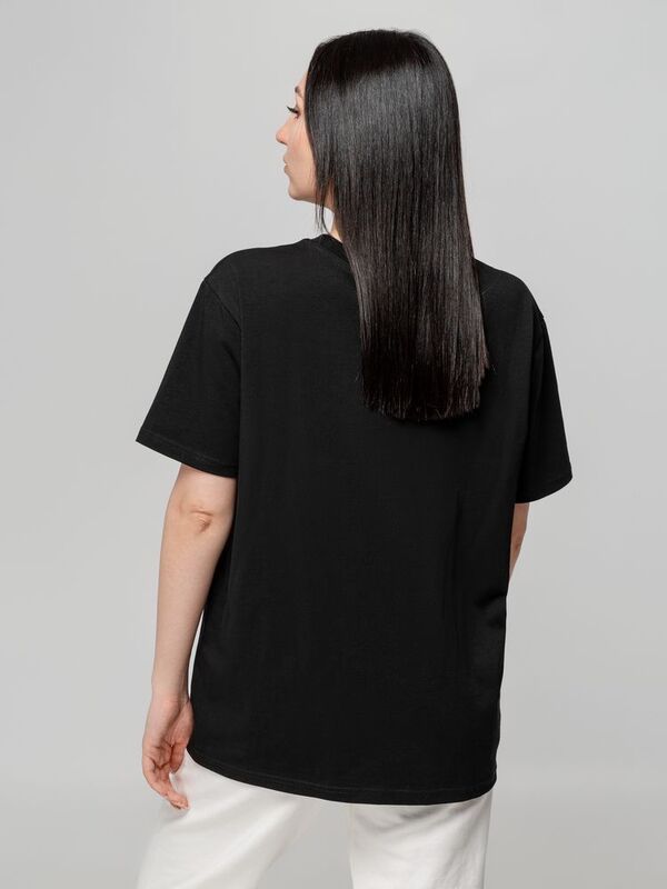 Футболка унисекс оверсайз Street Vibes, черная арт.16900.30