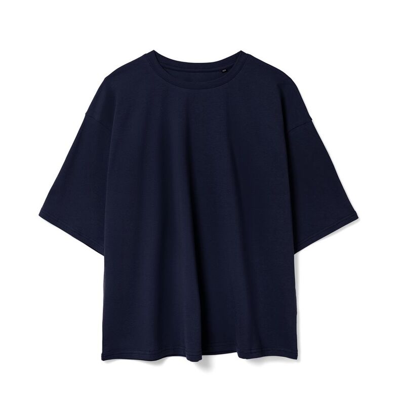 Футболка унисекс оверсайз Street Vibes, темно-синяя арт.16900.40