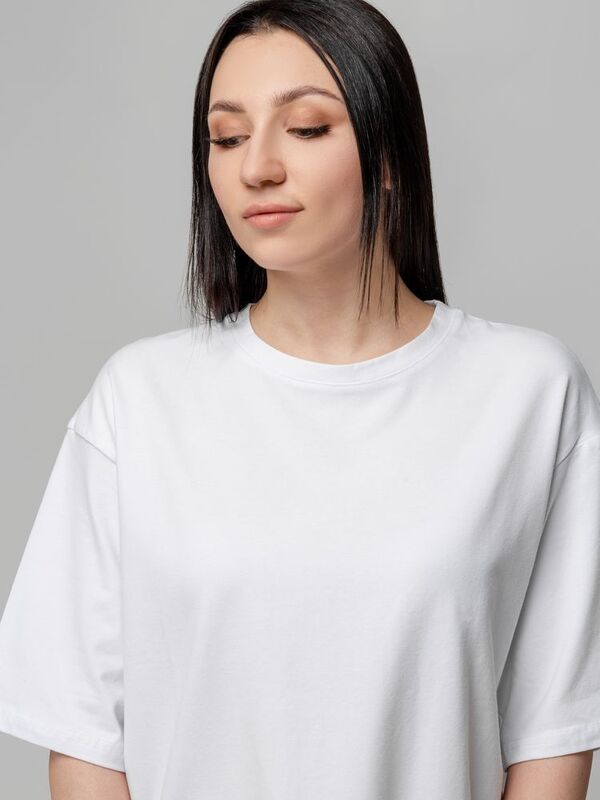 Футболка унисекс оверсайз Street Vibes, молочно-белая арт.16900.60