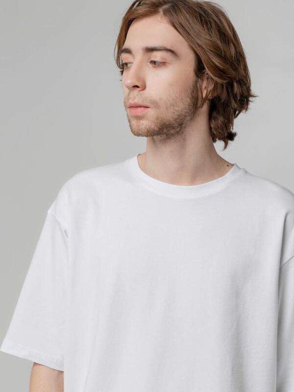 Футболка унисекс оверсайз Street Vibes, молочно-белая арт.16900.60