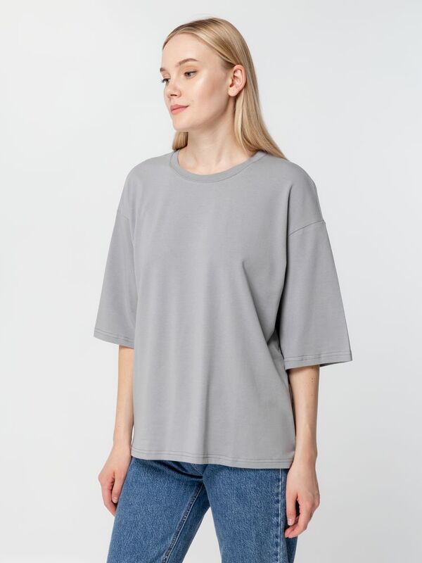 Футболка унисекс оверсайз Street Vibes, серая арт.16900.11