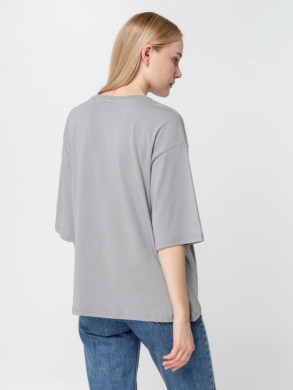 Футболка унисекс оверсайз Street Vibes, серая арт.16900.11