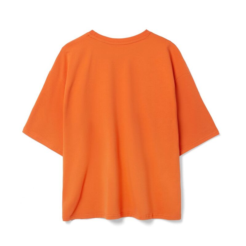 Футболка унисекс оверсайз Street Vibes, оранжевая арт.16900.20