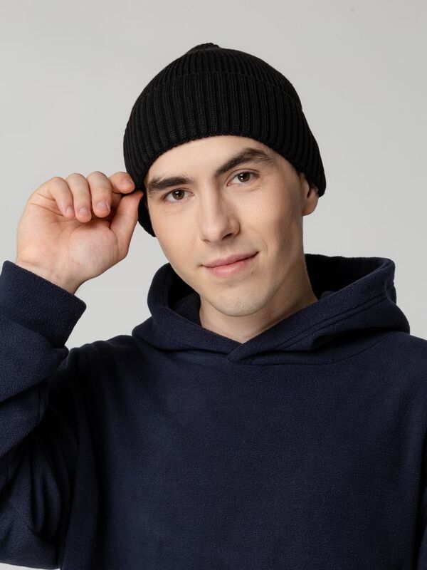 Шапка Hinge, черная арт.16776.30