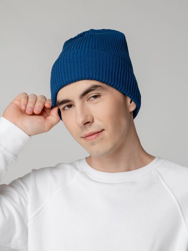 Шапка Franky, темно-синяя (лазурная) арт.20550.49