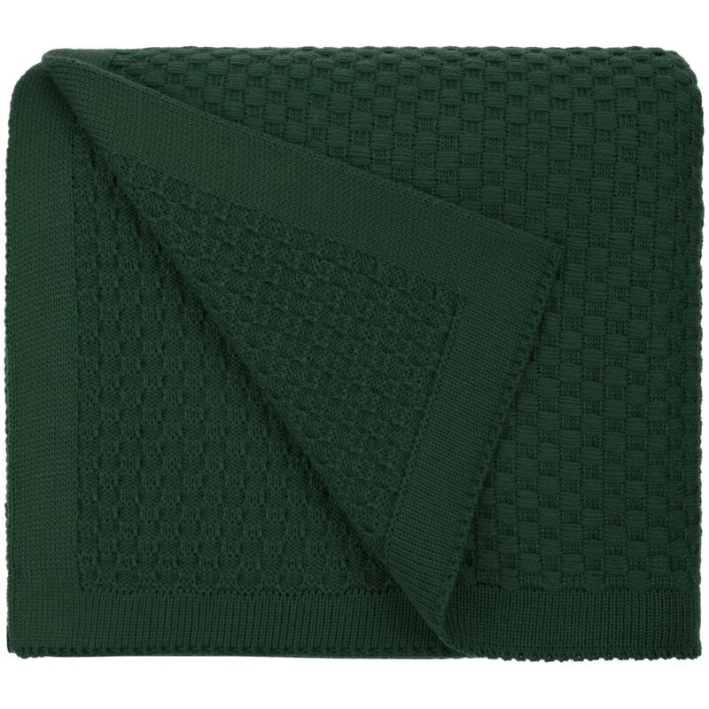 Плед Sheerness, темно-зеленый арт.14744.99