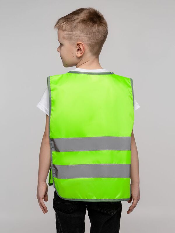 Жилет светоотражающий детский С-2.001Н, желтый неон арт.17474.80