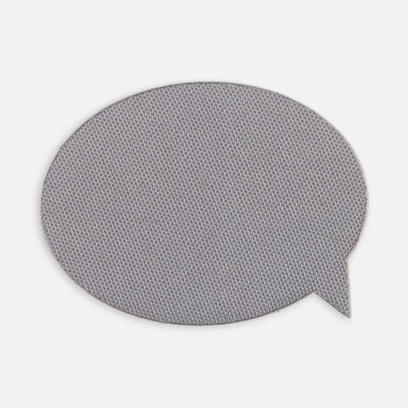 Наклейка тканевая Lunga Bubble, M, серая арт.17902.10