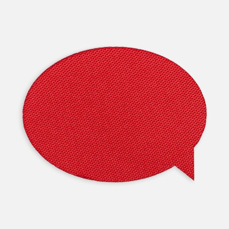 Наклейка тканевая Lunga Bubble, M, красная арт.17902.50