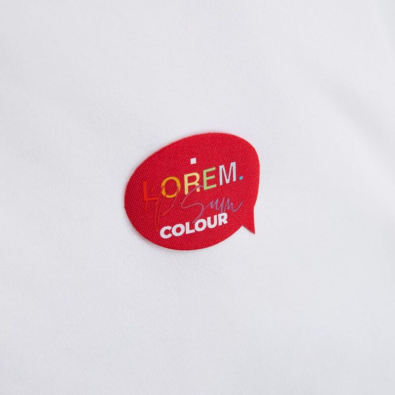 Наклейка тканевая Lunga Bubble, M, красная арт.17902.50