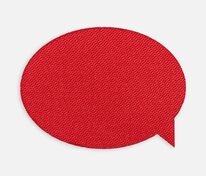 Наклейка тканевая Lunga Bubble, M, красная арт.17902.50