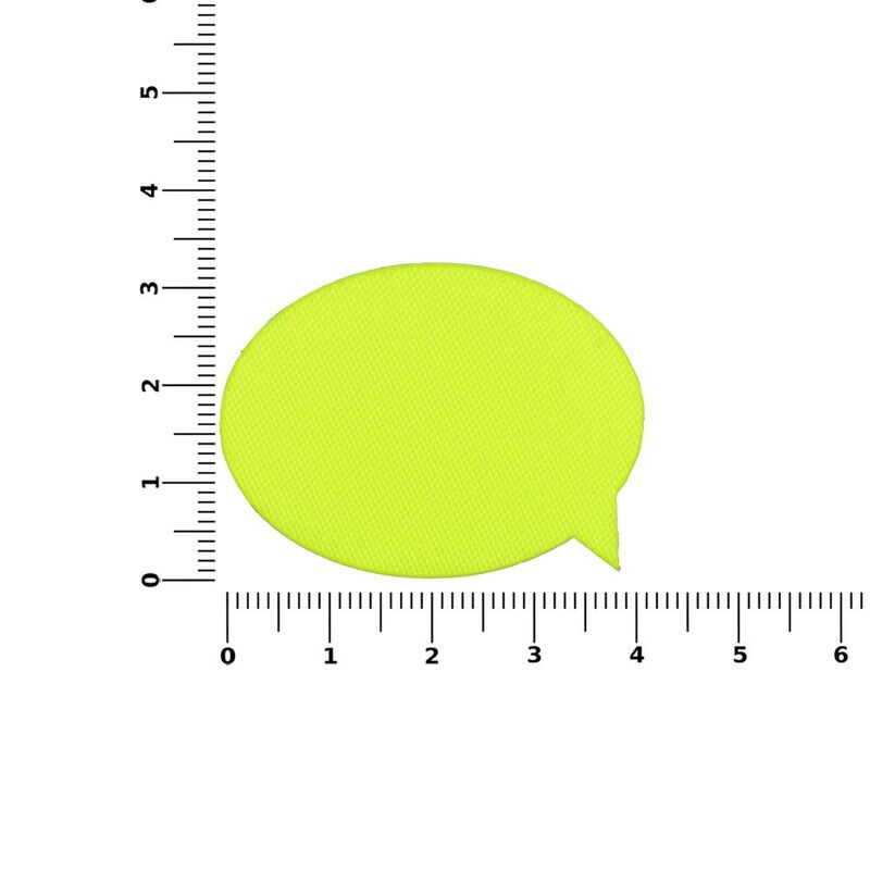 Наклейка тканевая Lunga Bubble, M, желтый неон арт.17902.89