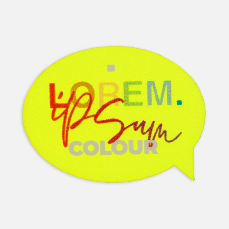 Наклейка тканевая Lunga Bubble, M, желтый неон арт.17902.89