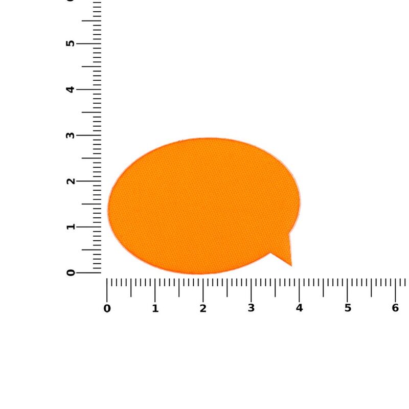 Наклейка тканевая Lunga Bubble, M, оранжевый неон арт.17902.22