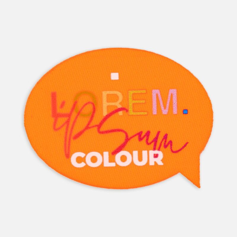 Наклейка тканевая Lunga Bubble, M, оранжевый неон арт.17902.22