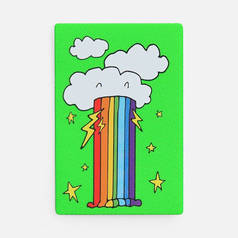 Наклейка тканевая Lunga, L, зеленый неон арт.17903.94